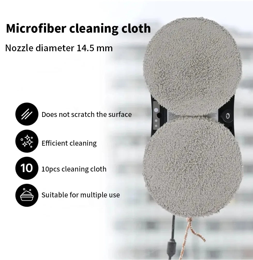 ClearView AquaBot – Robot limpiacristales inteligente con pulverizador de agua