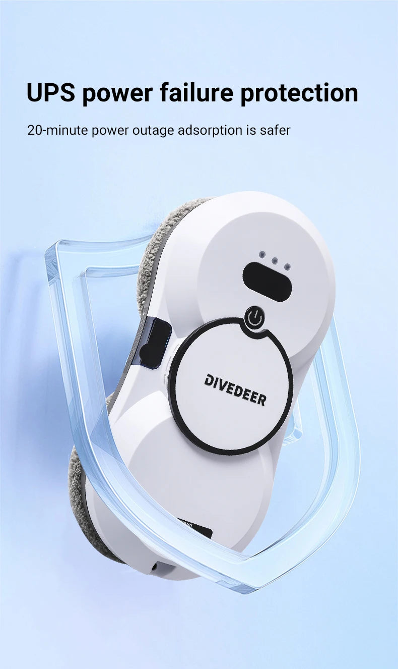 ClearView AquaBot – Robot limpiacristales inteligente con pulverizador de agua