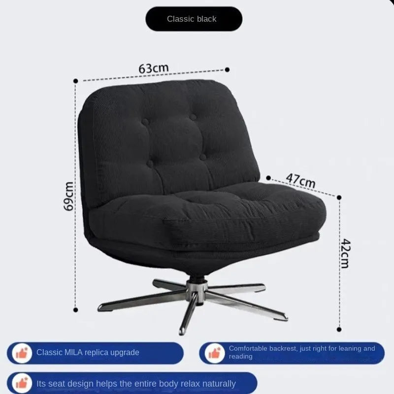 CozyTurn by Richome – Stylish Leisure Chair for Living Room & Small Spaces