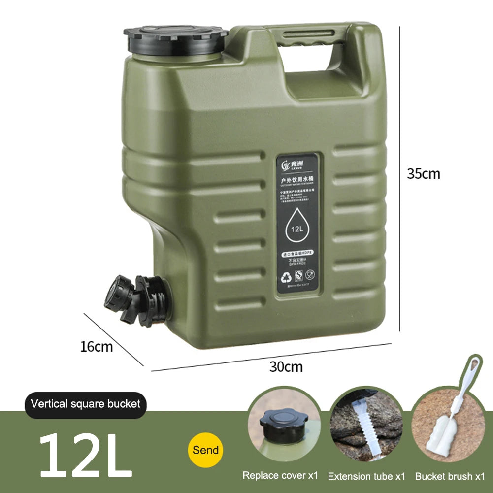 HydroMate™ Large Capacity Camping Water Carrier – Leakproof & Durable