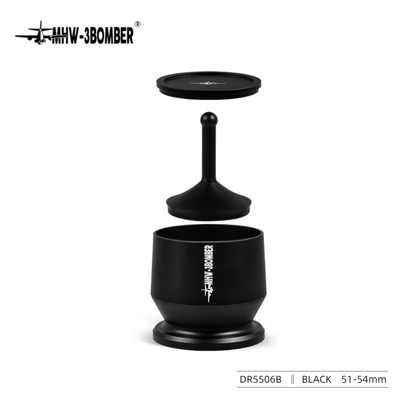 MHW-3BOMBER PrecisionDose Pro: Embudo y mezclador de dosificación de espresso para baristas caseros