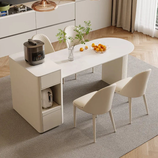 CozyGather™ Extendable Kitchen Island with Dining Table