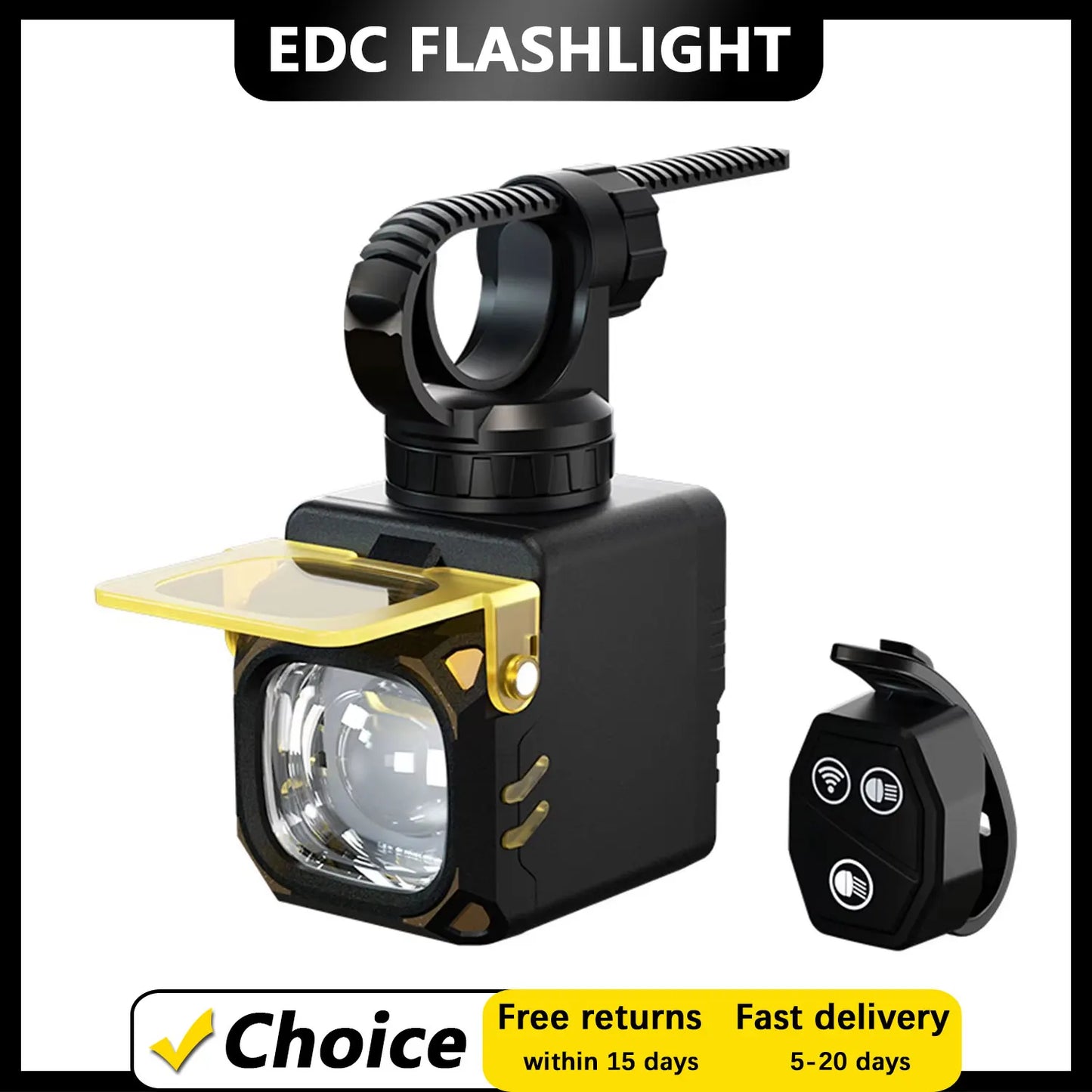 NightRider™ C1700 Bike Light – 1700 Lumens with Wireless Remote & Power Bank