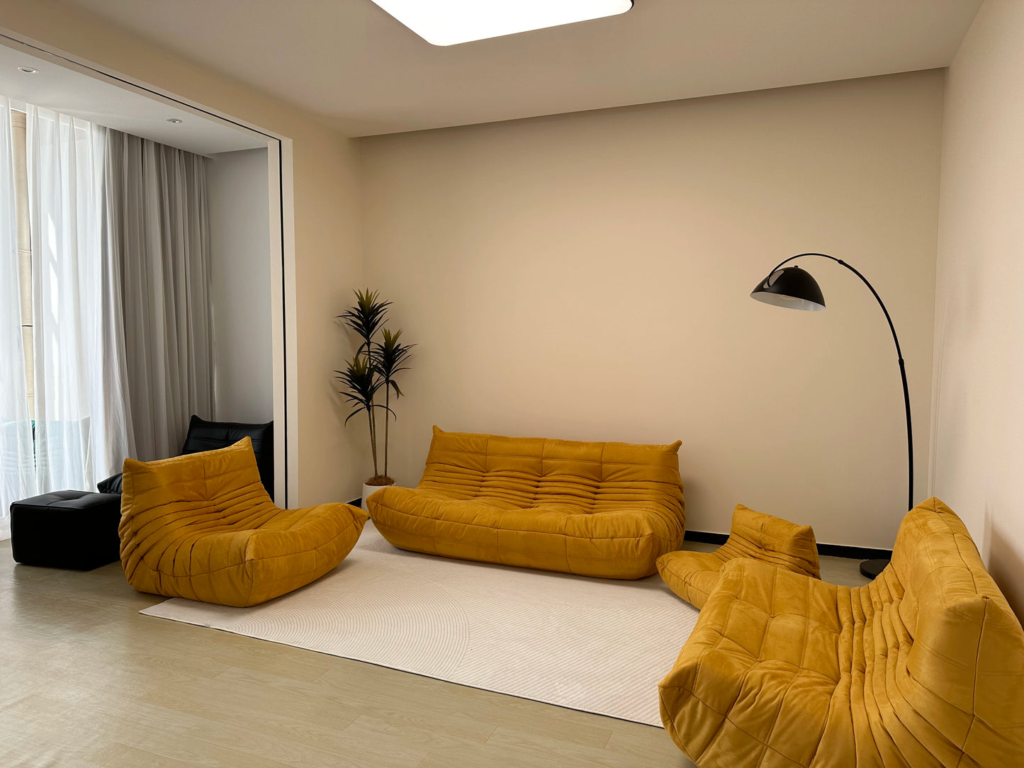 LoungeNest Caterpillar – Soft Rocking & Leisure Chair for Home & Balcony