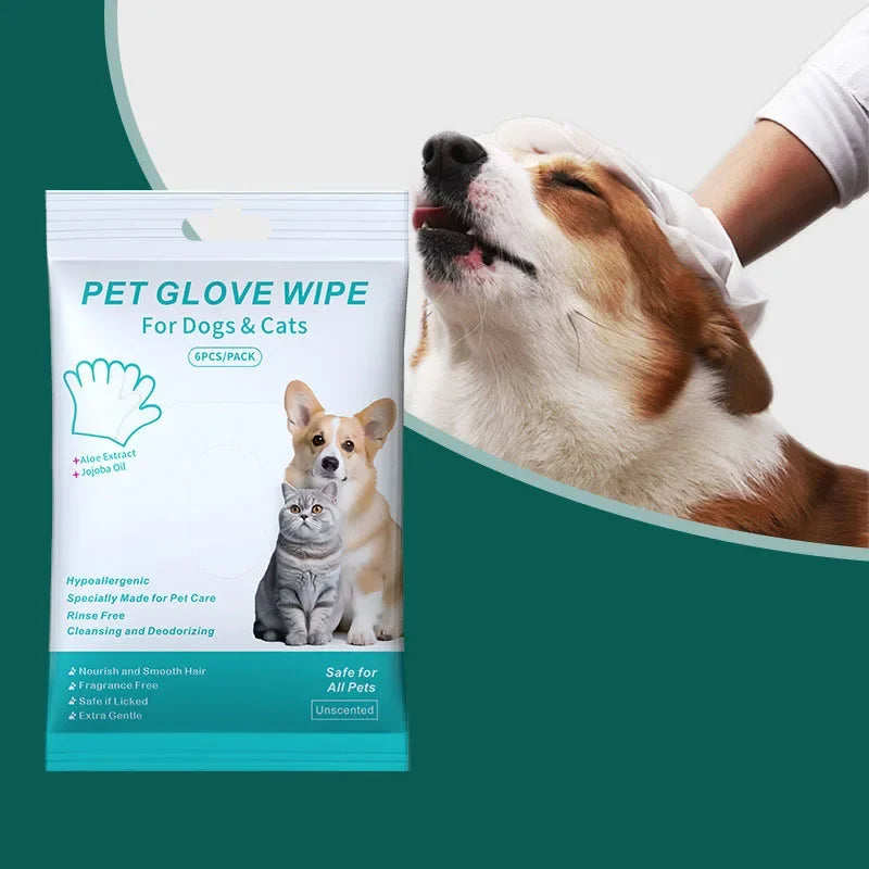 PawCare Wipe Gloves – Disposable Pet Bath & Grooming Mitts