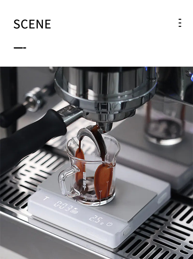 BaristaPro Digital Coffee Scale – High Precision & Rechargeable