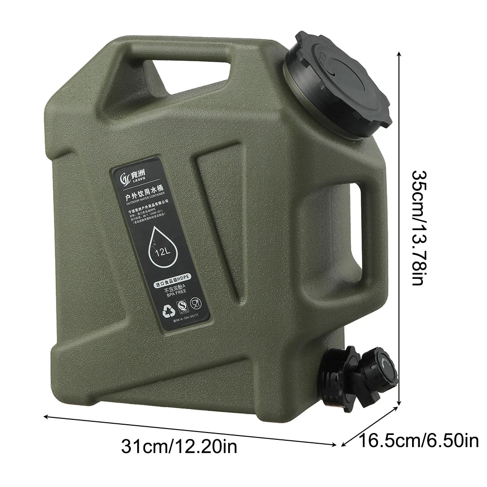 HydroMate™ Large Capacity Camping Water Carrier – Leakproof & Durable