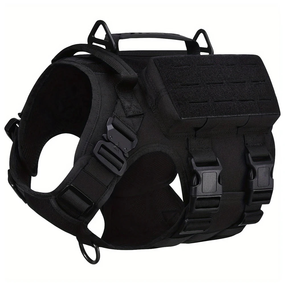 K9Commander™ Adjustable Tactical Harness – Working Dog Vest with Pockets
