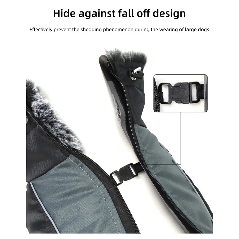 CozyPaws™ Waterproof Pet Coat – Fashionable Warmth with Plush Collar