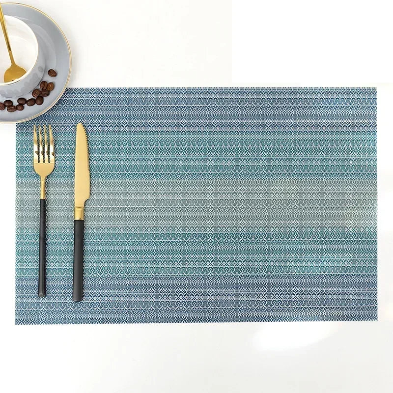 DineStyle™ PVC Placemats Set – Durable, Washable & Elegant Dining