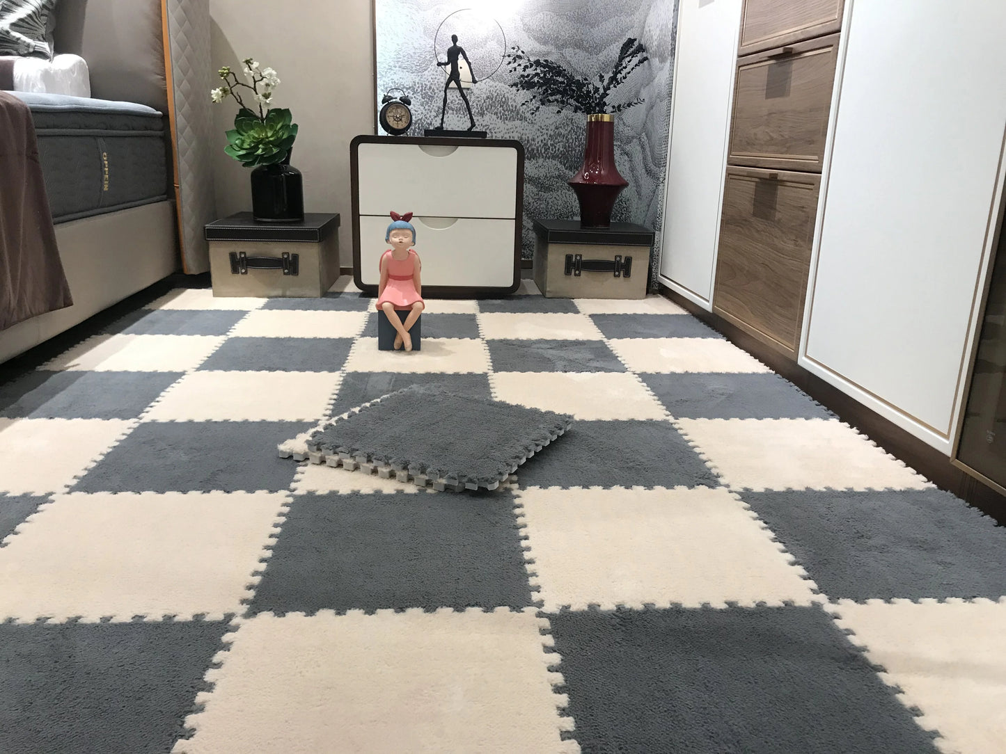 Tapete para bebé SnugglePlay: baldosas de espuma cálidas y seguras para la habitación de los niños