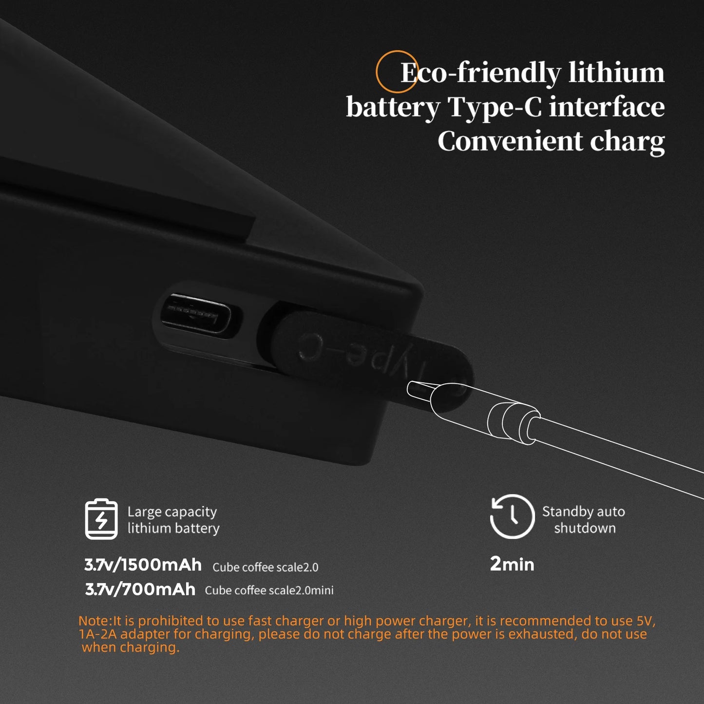 BaristaPro Digital Coffee Scale – High Precision & Rechargeable