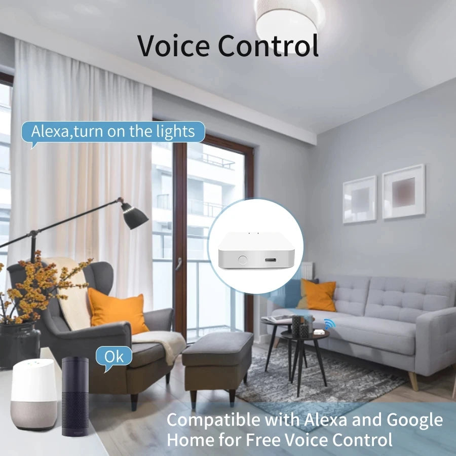 HomeSync Pro – Tuya ZigBee/Bluetooth Bridge with Alexa & Google Support