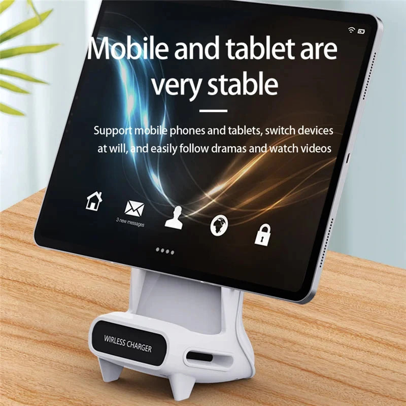 SwiftCharge Station – Universal 15W Wireless Charging Dock for iPhone & Android