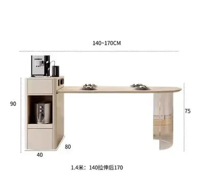 CozyGather™ Extendable Kitchen Island with Dining Table