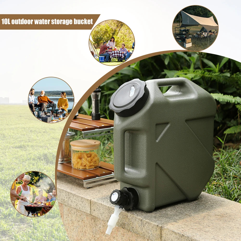 HydroMate™ Large Capacity Camping Water Carrier – Leakproof & Durable