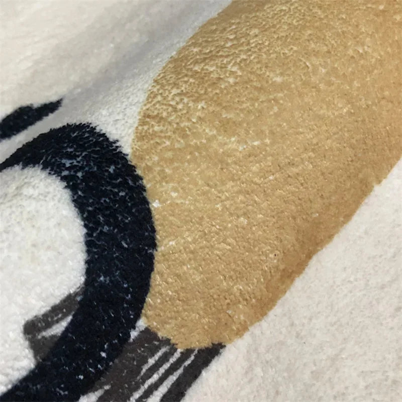 Alfombra acogedora RoarSoft: tapete redondo, grueso y esponjoso para niños y decoración del hogar