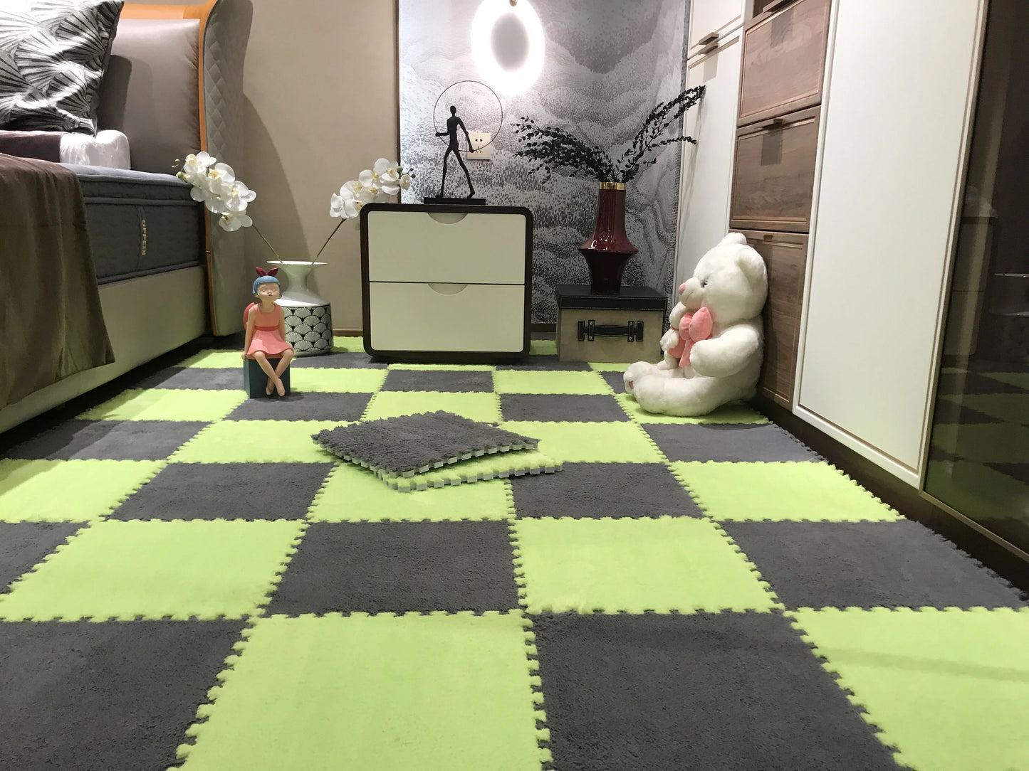 Tapete para bebé SnugglePlay: baldosas de espuma cálidas y seguras para la habitación de los niños