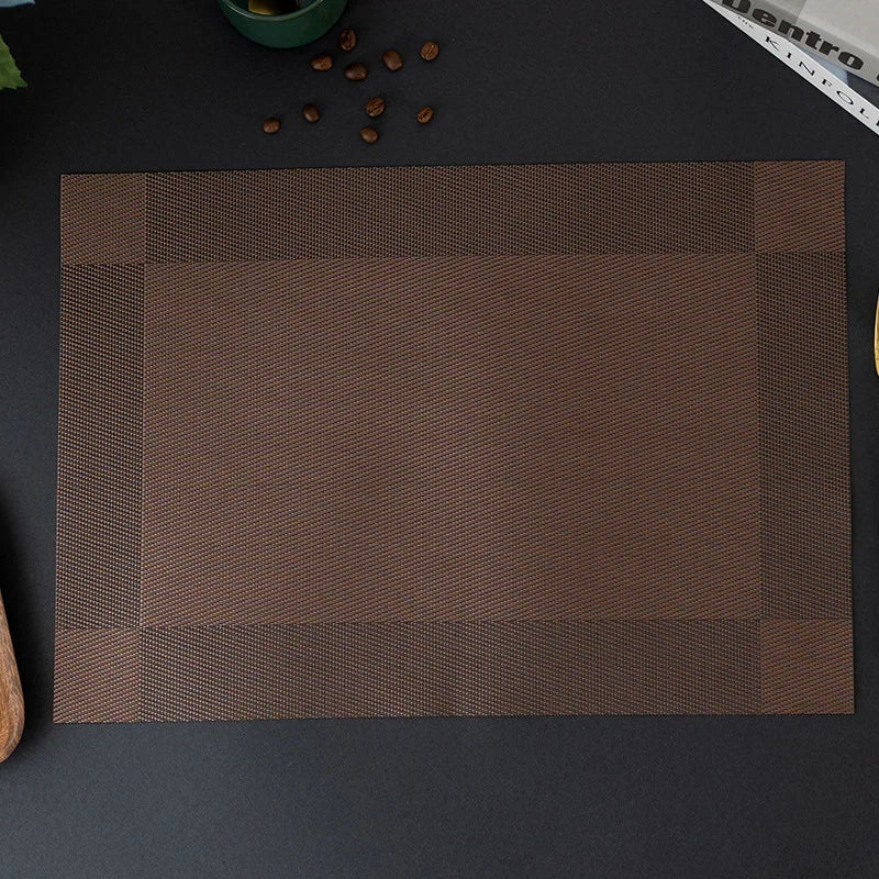 LuxeShield™ PVC Dining Mats – Waterproof & Heat Insulation Table Pads