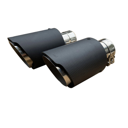 CarbonEdge Pro – Embout d'échappement universel en acier inoxydable et fibre de carbone