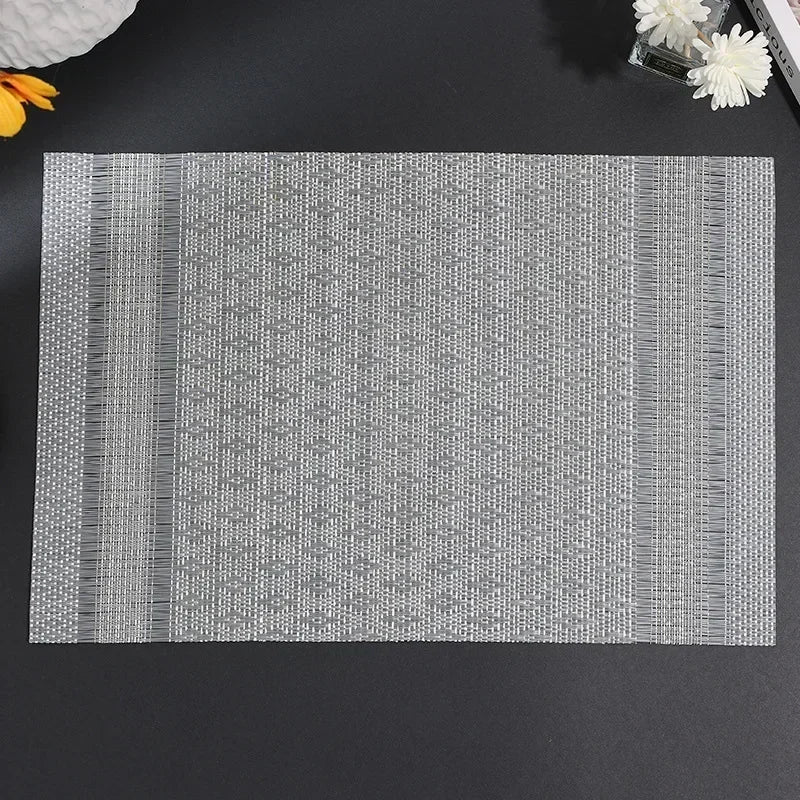 DineStyle™ PVC Placemats Set – Durable, Washable & Elegant Dining