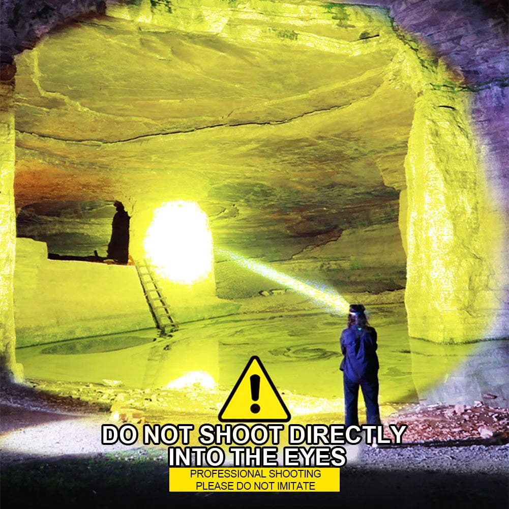 PowerBeam Pro – Linterna LED recargable para emergencias y acampadas