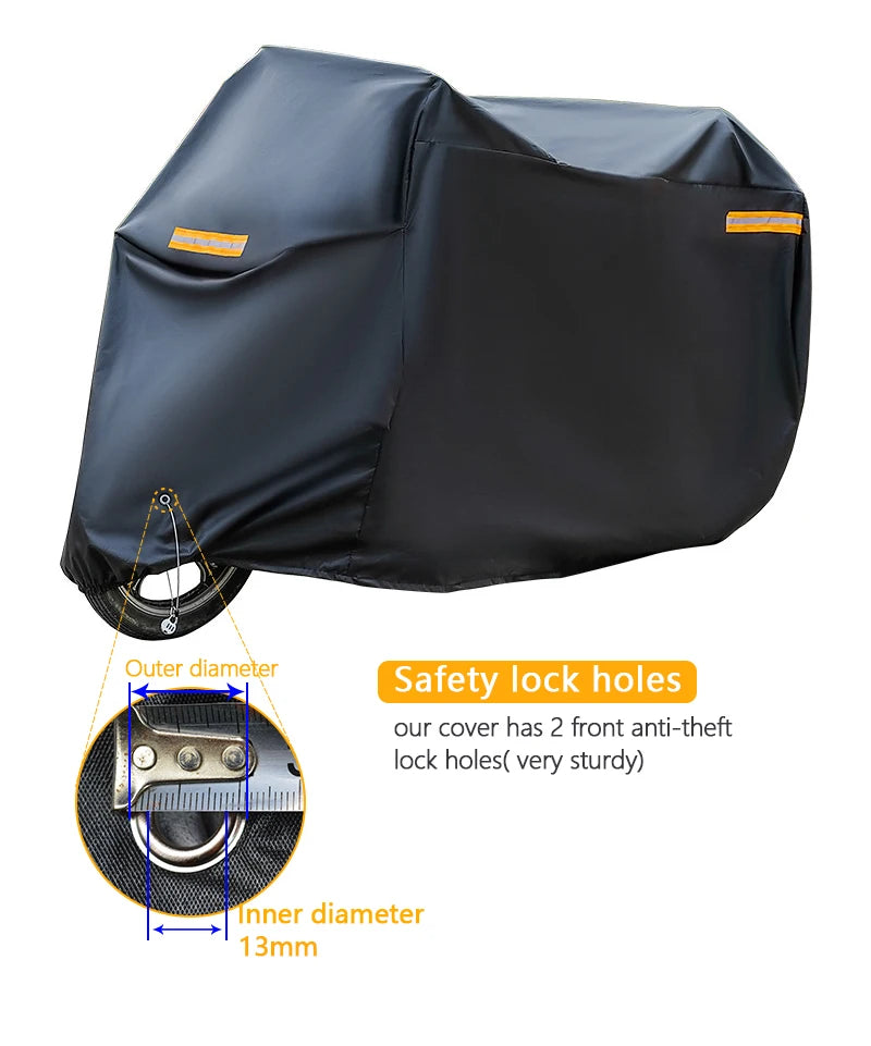 StormSafe MotoCover – Universal Outdoor Sun & Rain Protection for Motorcycles