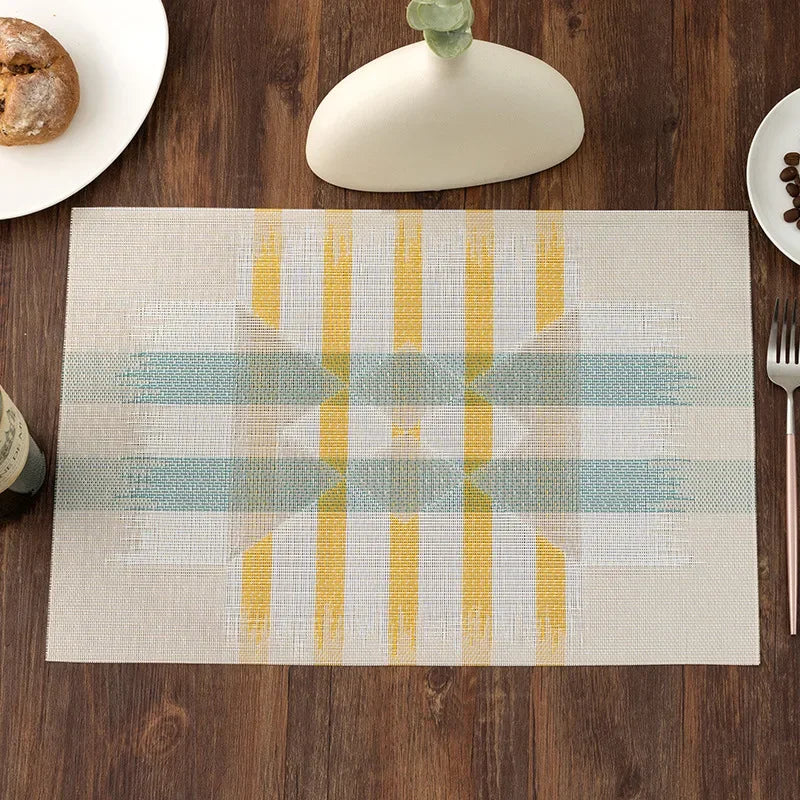 DineStyle™ PVC Placemats Set – Durable, Washable & Elegant Dining