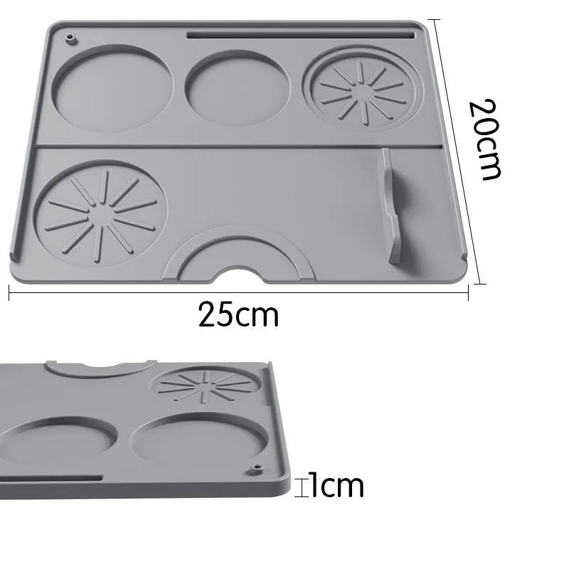 ProBrew™ Coffee Machine Mat – Non-Slip Tamper Pad & Barista Tool