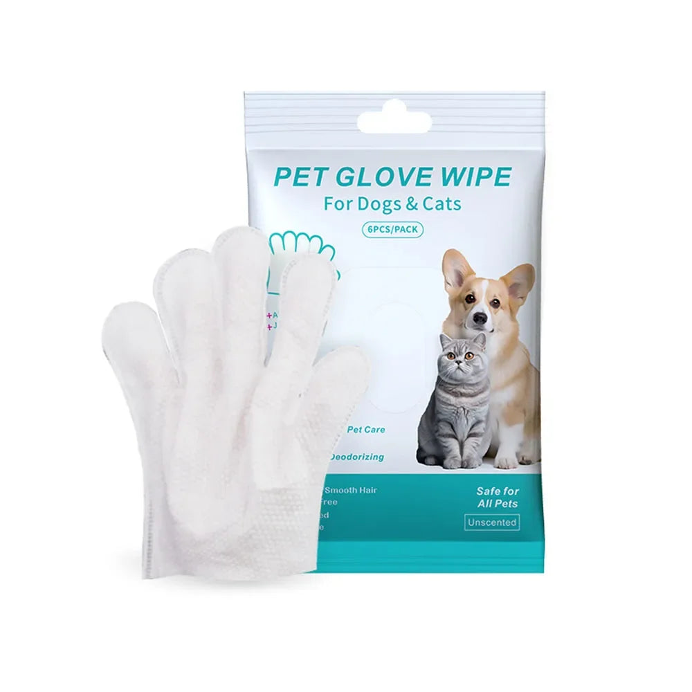 PawCare Wipe Gloves – Disposable Pet Bath & Grooming Mitts