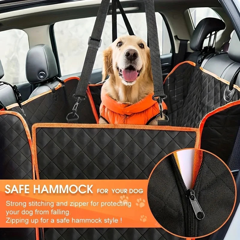 TravelPaws Guard – Durable Pet Car Seat Protector with Hammock Design
