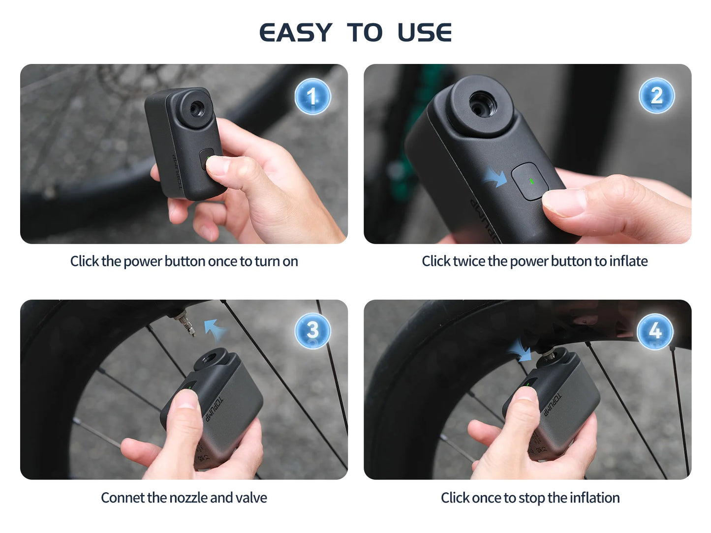 TB2 AirHero – Portable High-Pressure Pump to Keep You Rolling Anywhere