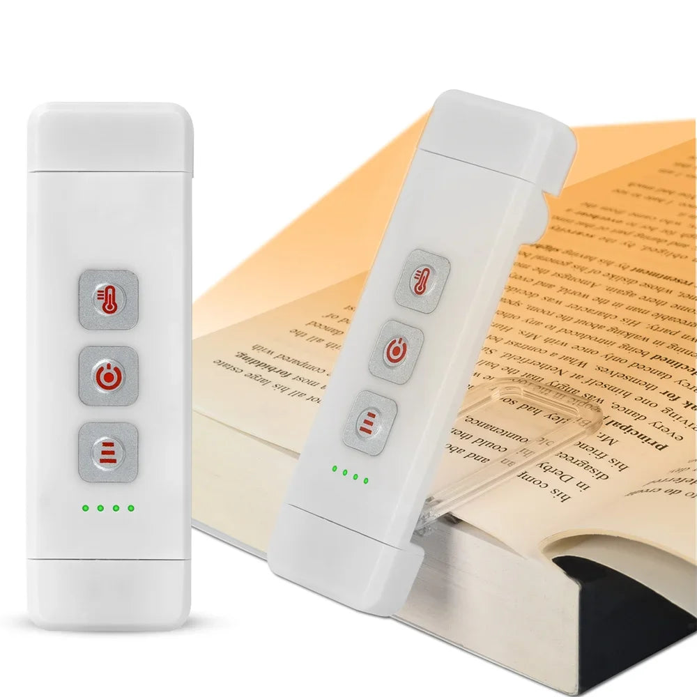 PageGlow Pro – USB Rechargeable Clip-on Reading Light with Timer