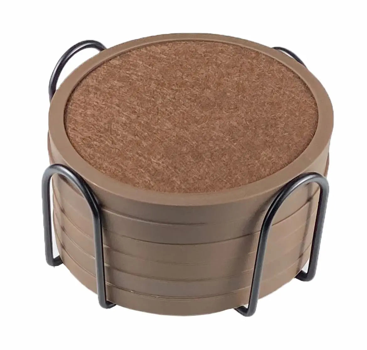 SipShield™ 6PCS Absorbent Coasters with Holder – Protect & Style Your Table