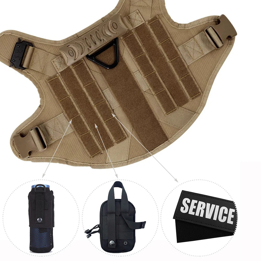 AlphaGear™ Dog Harness – Military-Grade Training Vest for German Shepherds & More
