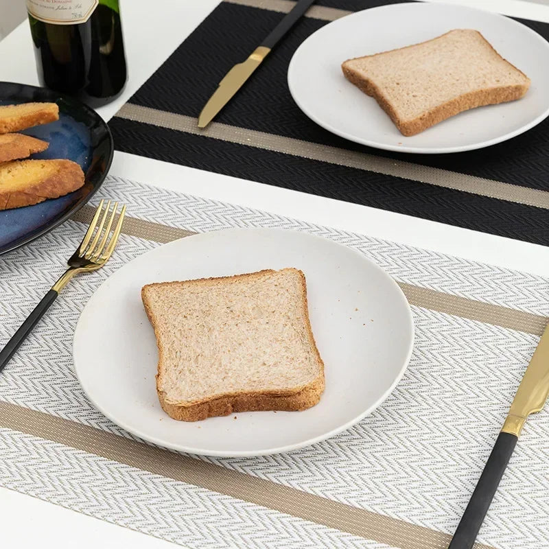 DineStyle™ PVC Placemats Set – Durable, Washable & Elegant Dining