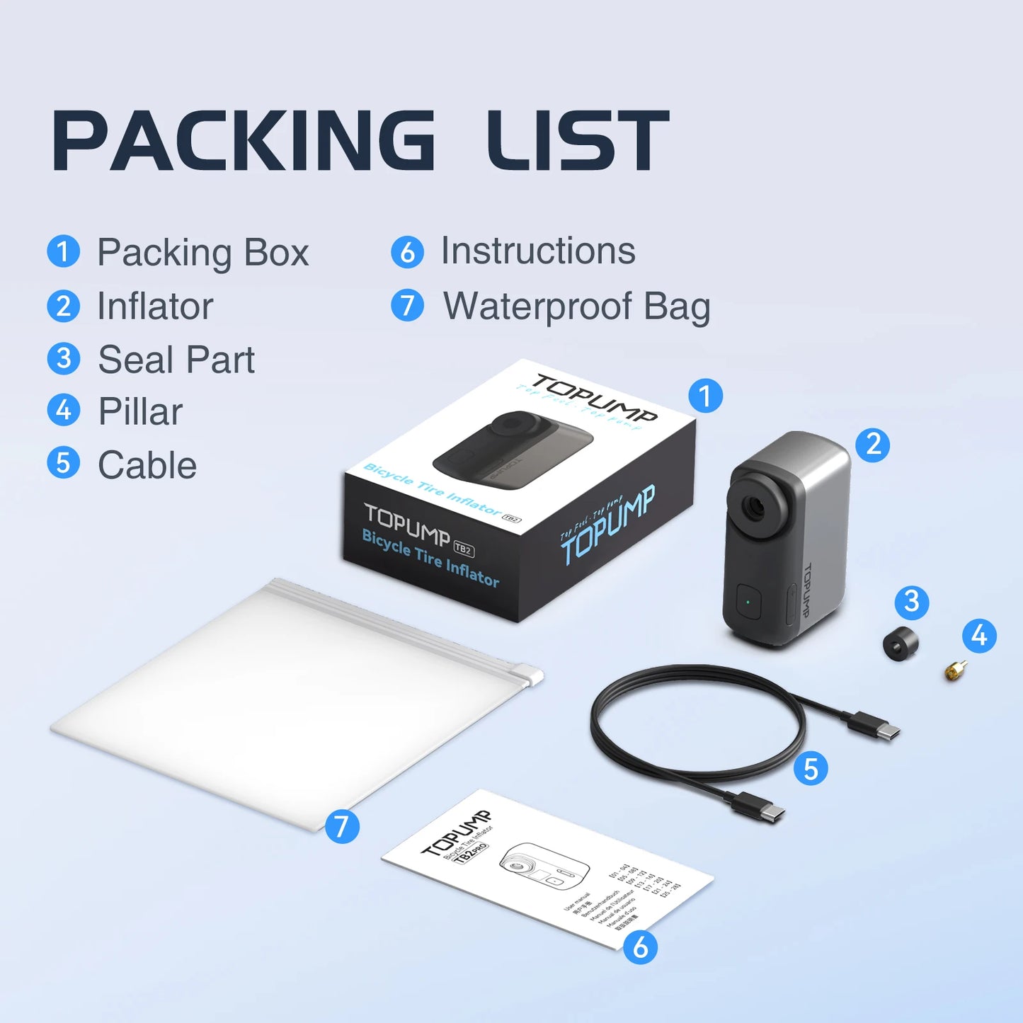 TB2 AirHero – Portable High-Pressure Pump to Keep You Rolling Anywhere