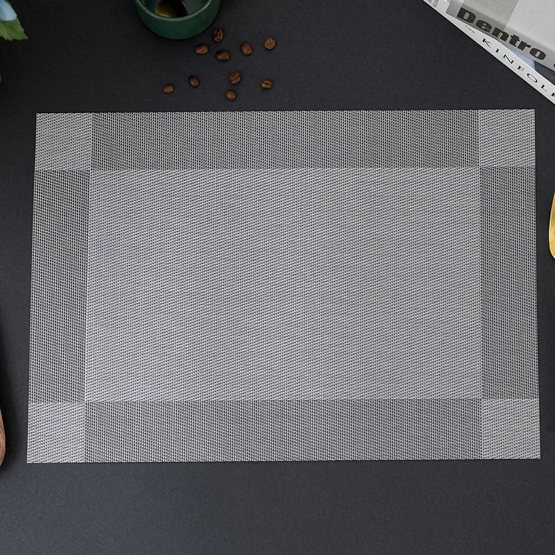 LuxeShield™ PVC Dining Mats – Waterproof & Heat Insulation Table Pads