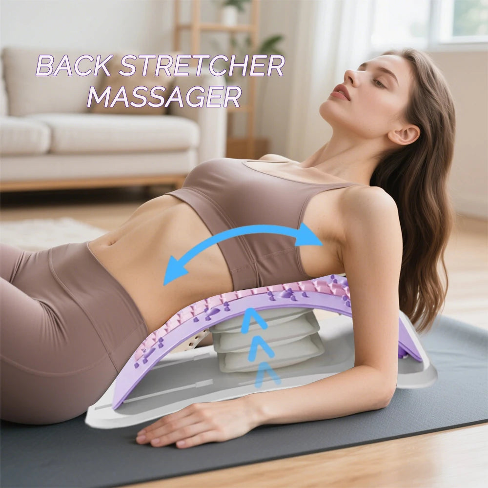 FlexiRelief™ Adjustable Back & Neck Massager – Airbag Support & Posture Aid