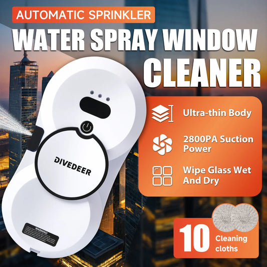 ClearView AquaBot – Smart Water Spray Window Cleaning Robot