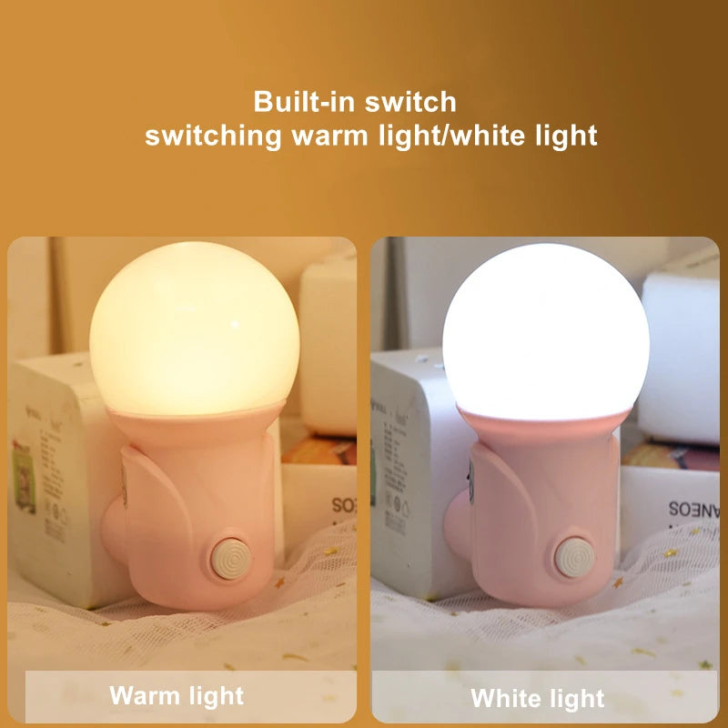 GlowHaven Night Lamp – Cute Plug-in LED Light for Bedroom & Hallway