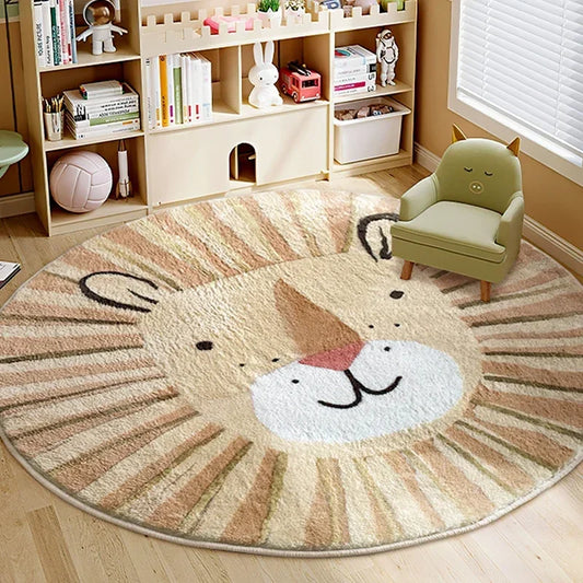 RoarSoft Cozy Carpet – Thick Fluffy Round Floor Mat for Kids & Home Decor