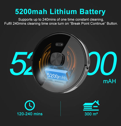 ABIR K30 SmartClean – Laser Lidar Robot Vacuum with Auto-Empty Station