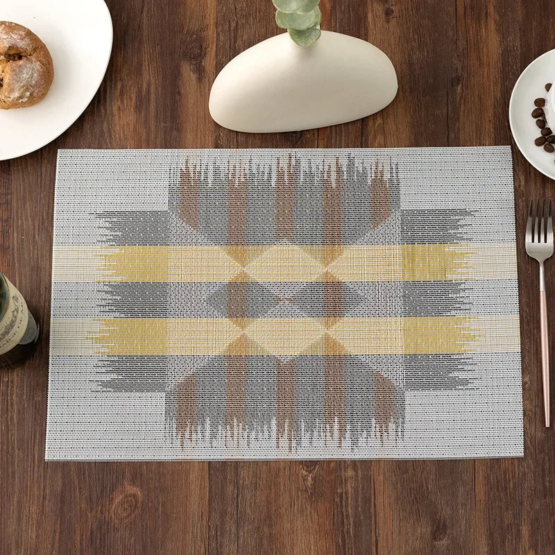 DineStyle™ PVC Placemats Set – Durable, Washable & Elegant Dining