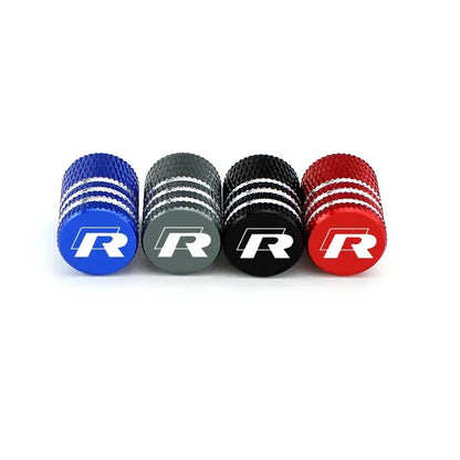 R-Line ValveGuard – 4PCS Wheel Tire Stem Caps for Volkswagen Models