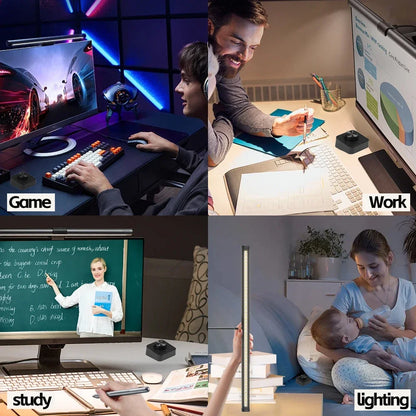 LumiView DeskPro – LED Monitor Lamp with RGB Ambient Lighting