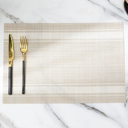 DineStyle™ PVC Placemats Set – Durable, Washable & Elegant Dining