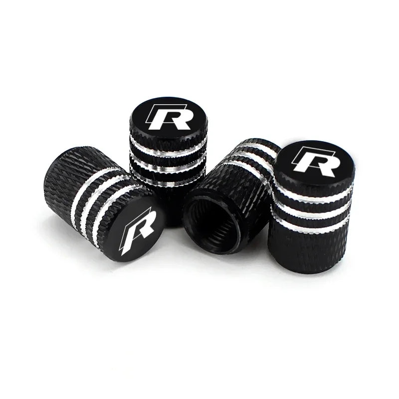 R-Line ValveGuard – 4PCS Wheel Tire Stem Caps for Volkswagen Models