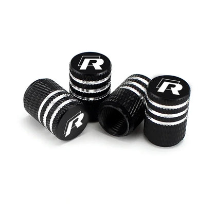 R-Line ValveGuard – 4PCS Wheel Tire Stem Caps for Volkswagen Models