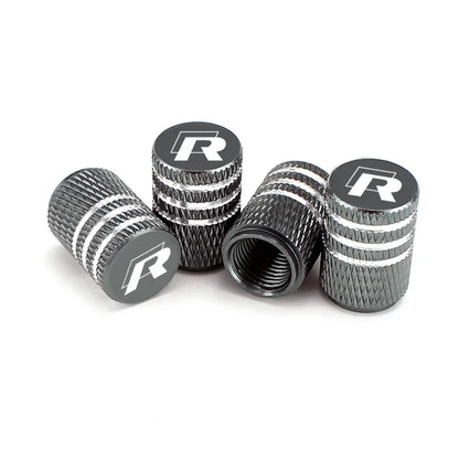 R-Line ValveGuard – 4PCS Wheel Tire Stem Caps for Volkswagen Models